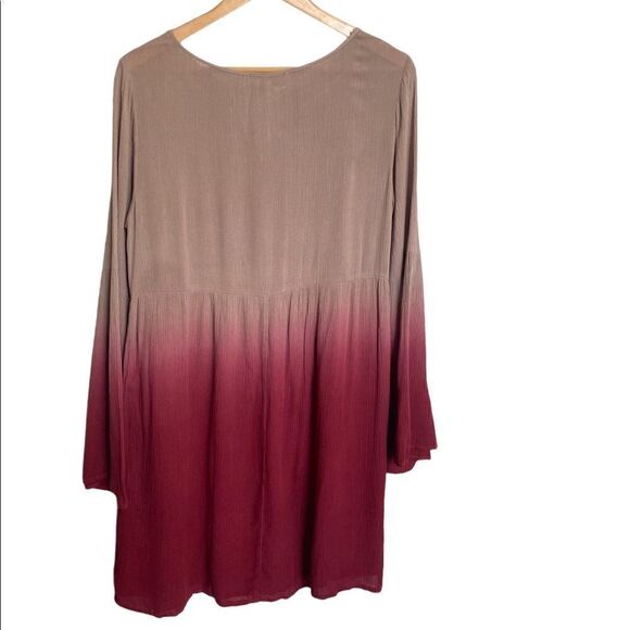 NWT ENTRO Boho Dip-dye Ombre Tunic Dress Size Small - Picture 3 of 5